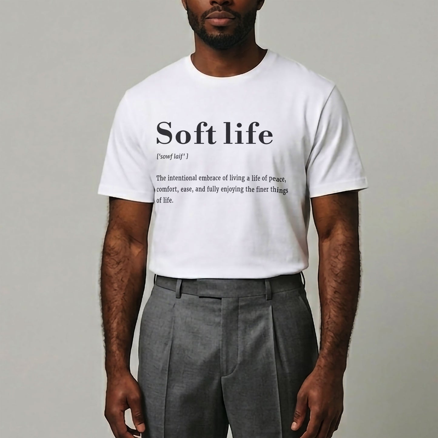 Soft Life Definition T-Shirt White