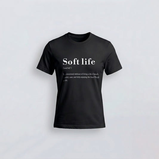 Soft Life Definition T-Shirt Black