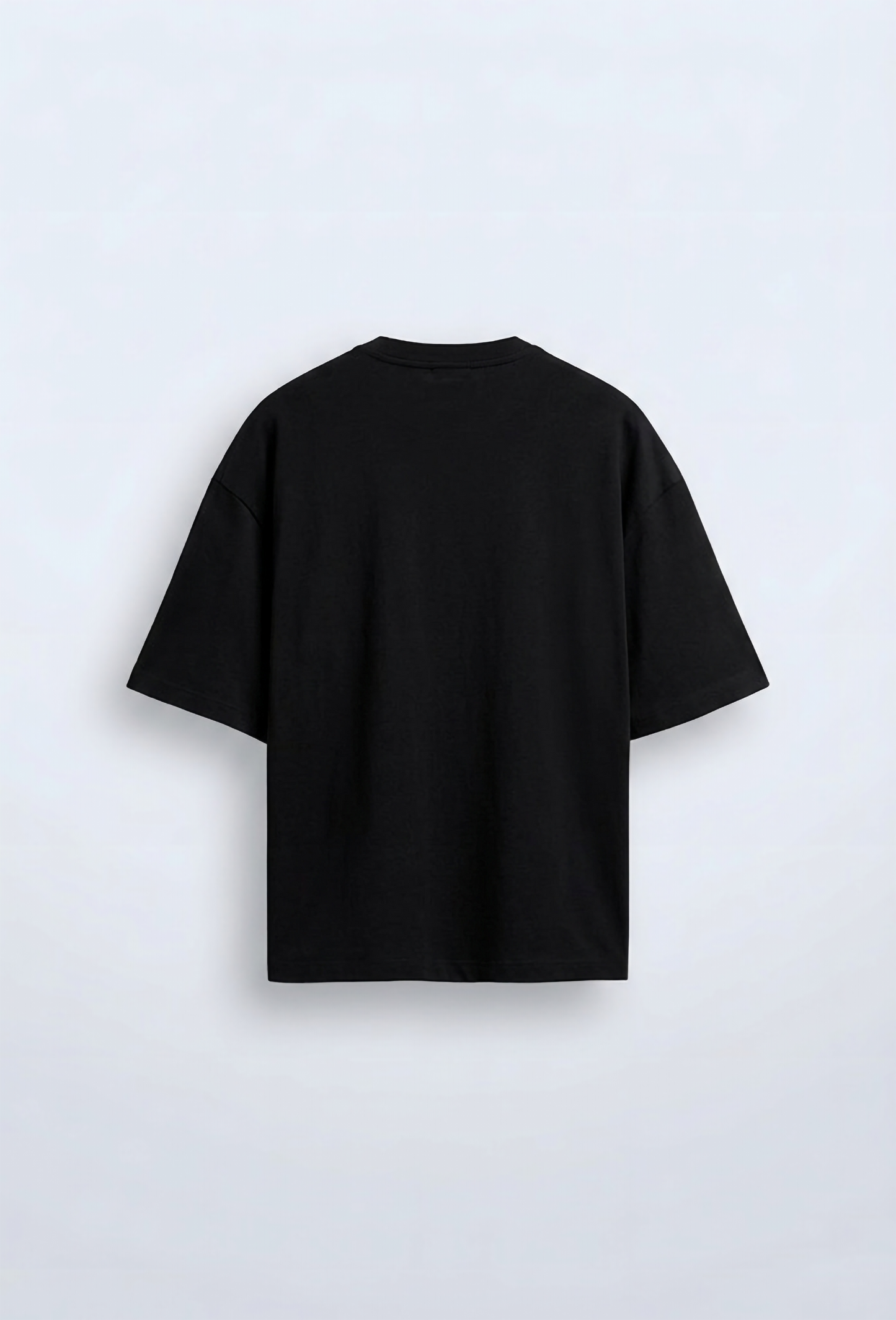 Unisex organic oversized high neck t-shirt