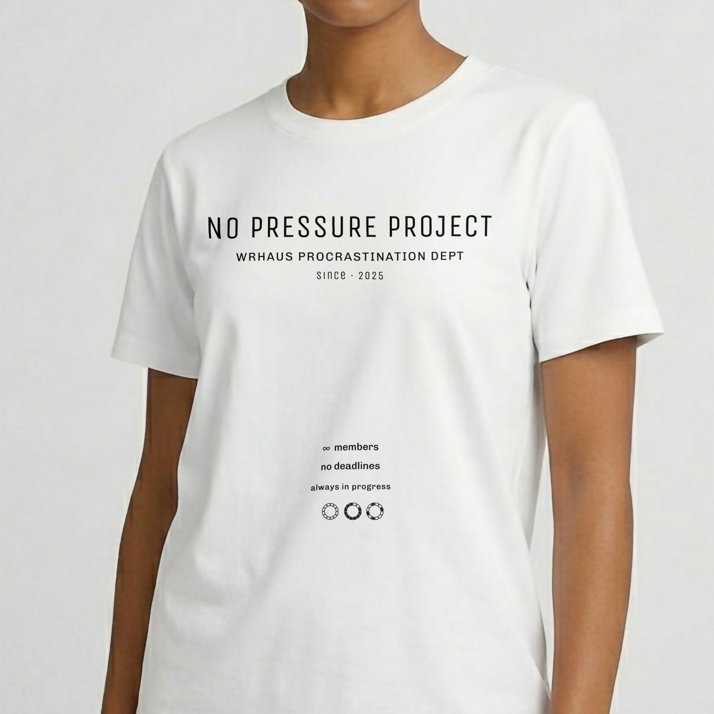 Wrhaus No Pressure Project T-shirt White