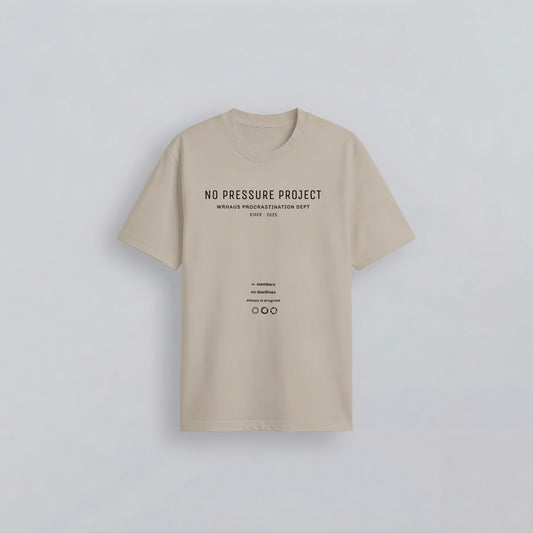 Wrhaus No Pressure Project T-shirt White