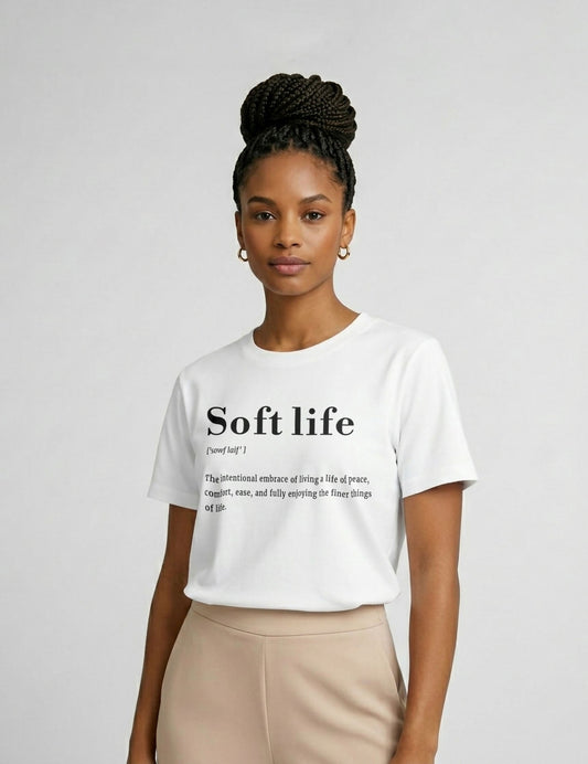 Soft Life Definition T-Shirt White