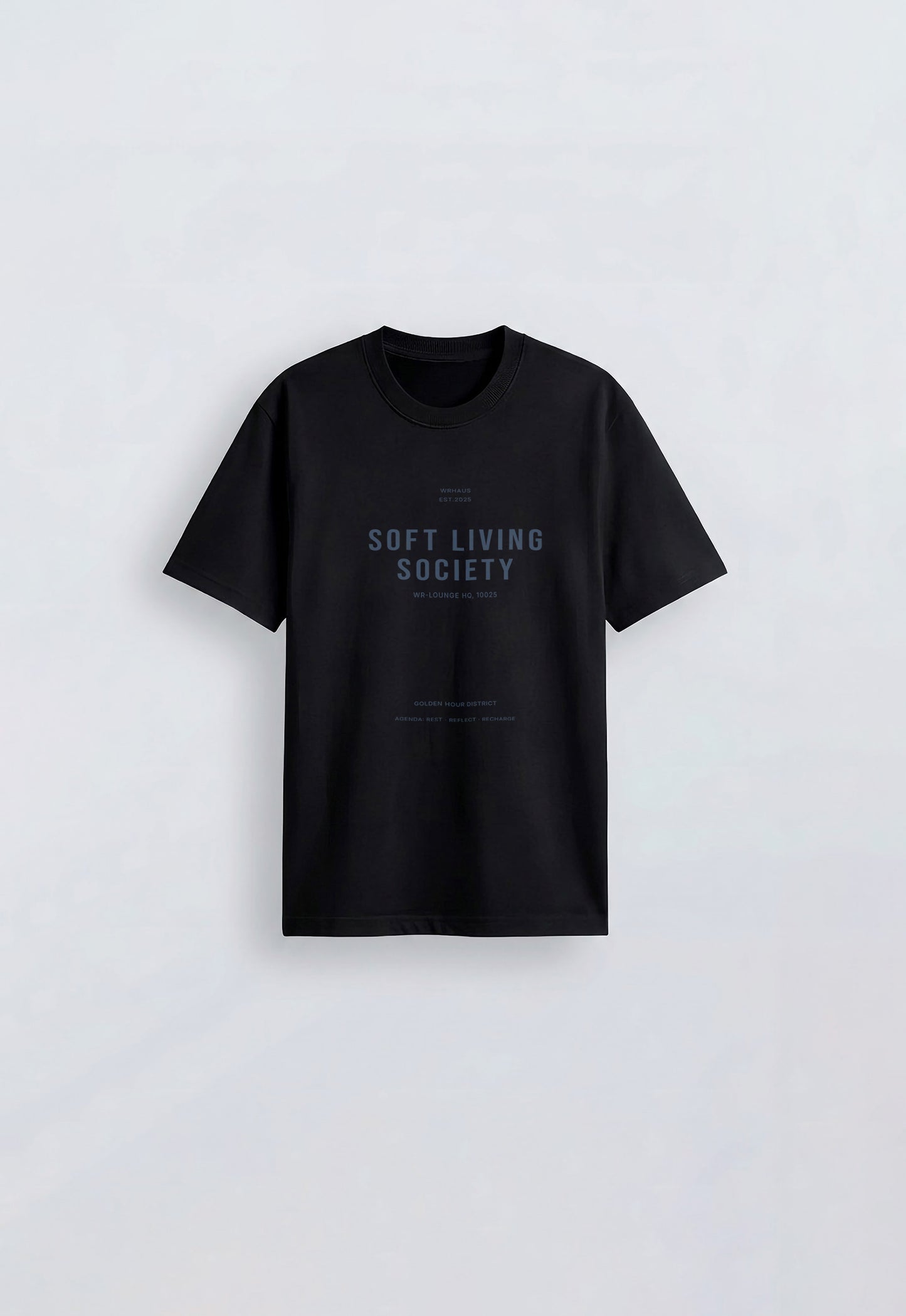Soft Living Society T-shirt Black