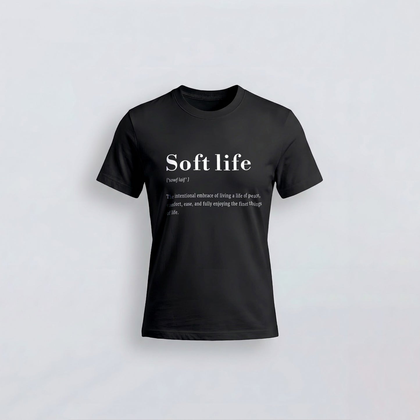 Soft Life Definition T-Shirt Black