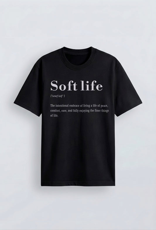 Soft Life Definition T-Shirt Black
