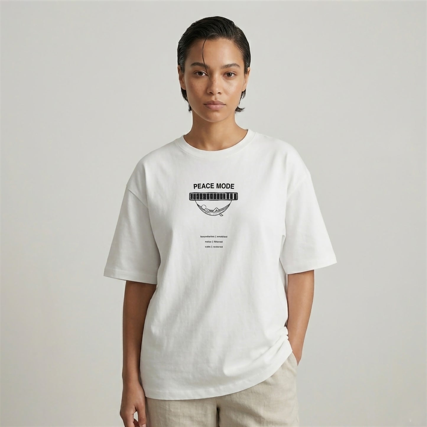 Peace Mode Studio T-shirt White
